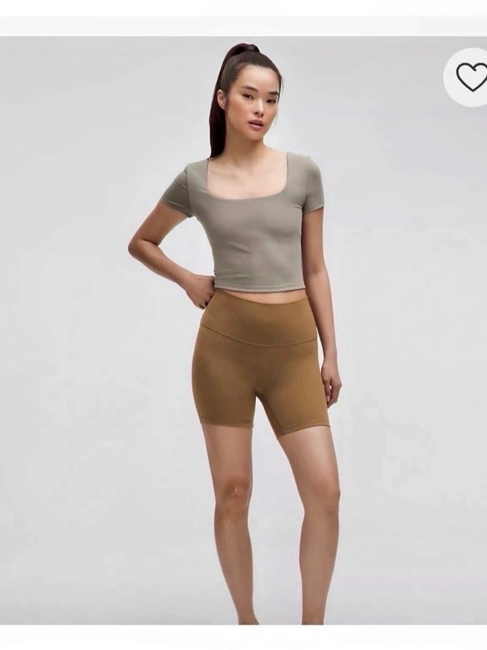 lululemon Align High-Rise Short 6" Athletic Shorts in Brown Size 2 NWT